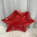 Mid Century Red Atomic Star Ashtray Handmade