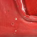 Mid Century Red Atomic Star Ashtray Handmade