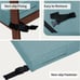 Easy going waterproof linen patiocushions? Teal color.