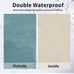 Easy going waterproof linen patiocushions? Teal color.
