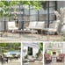 Easy going waterproof linen patiocushions? Teal color.