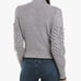 BCBG Maxazria Gray Popcorn Stitch Wool Blend Sweater Turtleneck Women Sz:XL