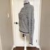 BCBG Maxazria Gray Popcorn Stitch Wool Blend Sweater Turtleneck Women Sz:XL