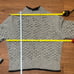 BCBG Maxazria Gray Popcorn Stitch Wool Blend Sweater Turtleneck Women Sz:XL