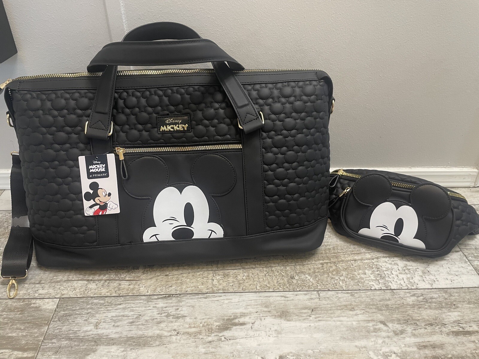 NWT Disney Mickey Weekender Bag And Mickey Fanny Pack