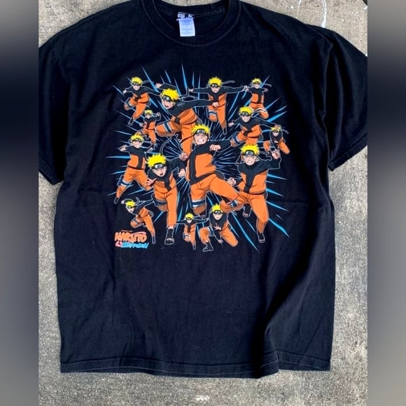 Naruto Shippuden Vintage 2002 Shadow Clone Justsu Tee Size S (Rare)