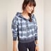 Free People Movement Grey Ozark Mist Believer Crop Lace Up Hoodie X Small