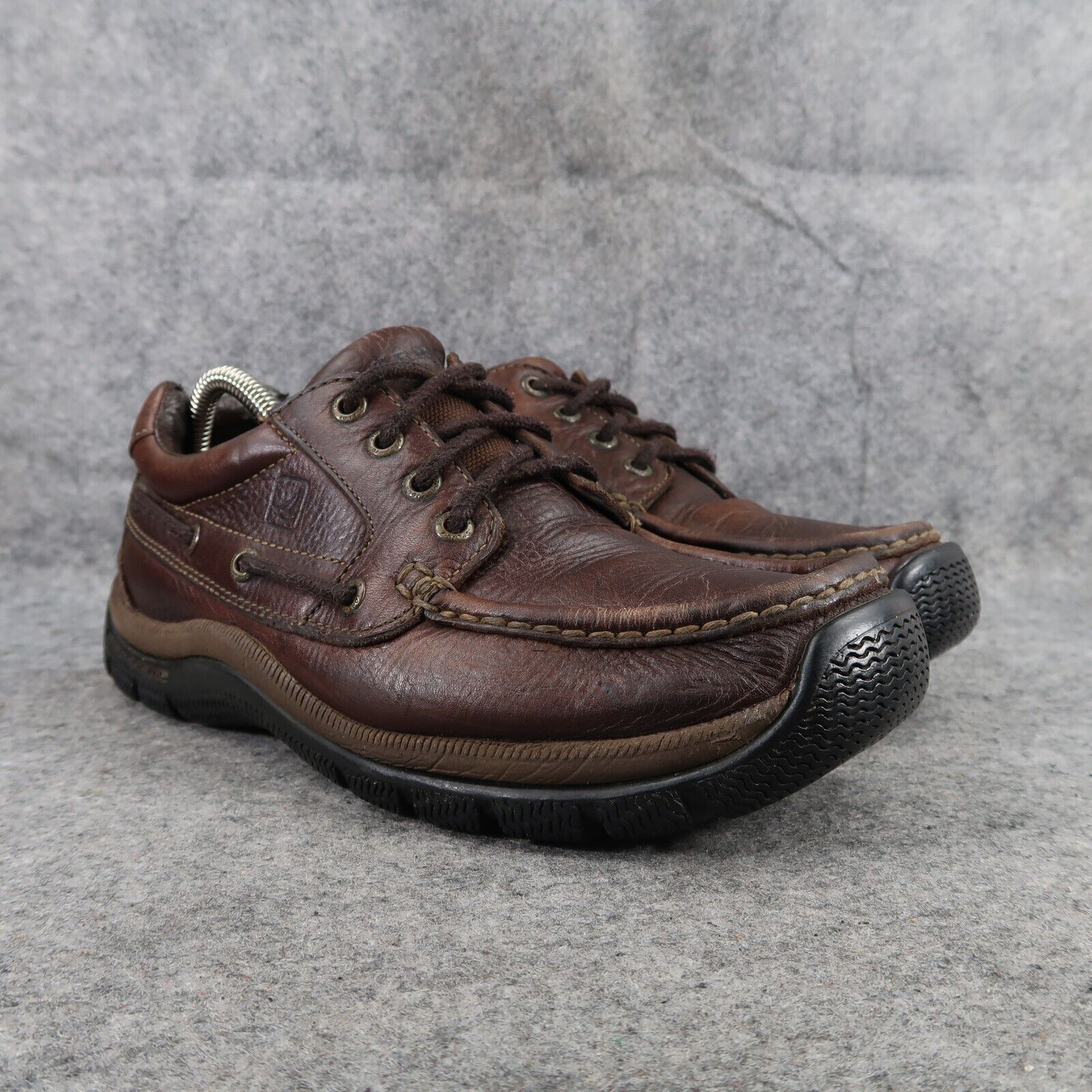 Sperry Shoes Mens 9 Sneaker Boat Casual Moc Lace Up Leather Slip Resistant Brown