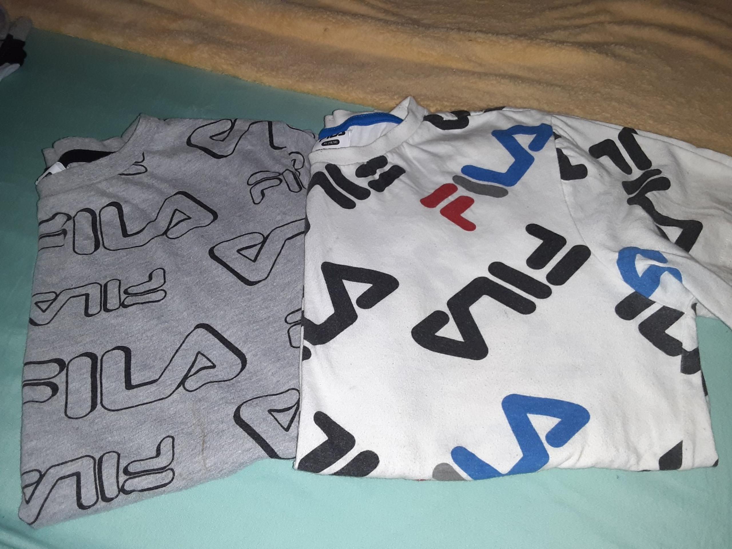 Boys size 18/20, Fila pair of short sleeve tee shirts