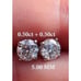S925 Sterling Silver Diamond Mossanite Studs CERTIFIED