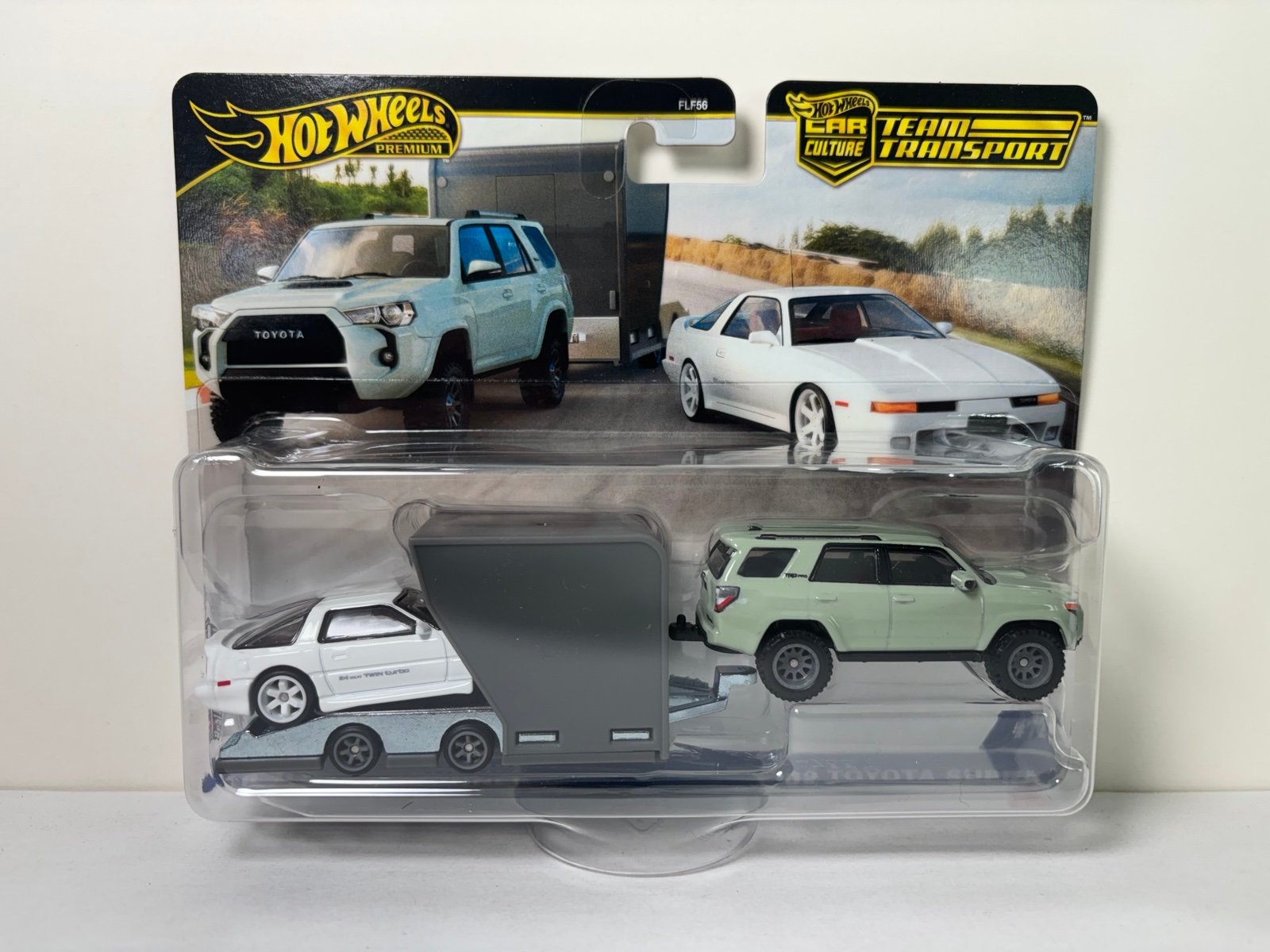 Hot Wheels team transport 89 Toyota Supra and 18 Toyota 4Runner