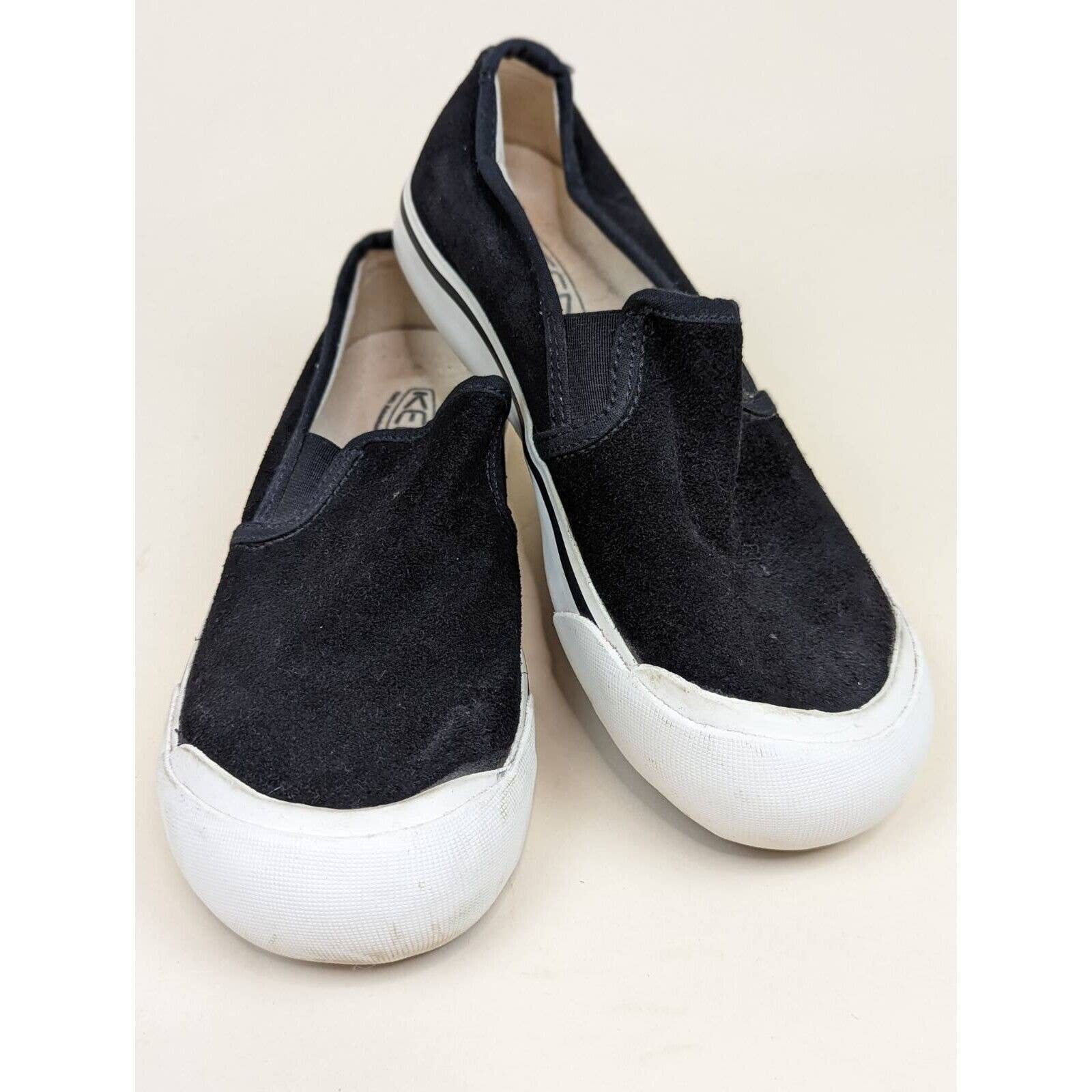 Keen Womens Coronado III Slip-On Slip On Shoes Black Suede Vulcanized Rubber 6