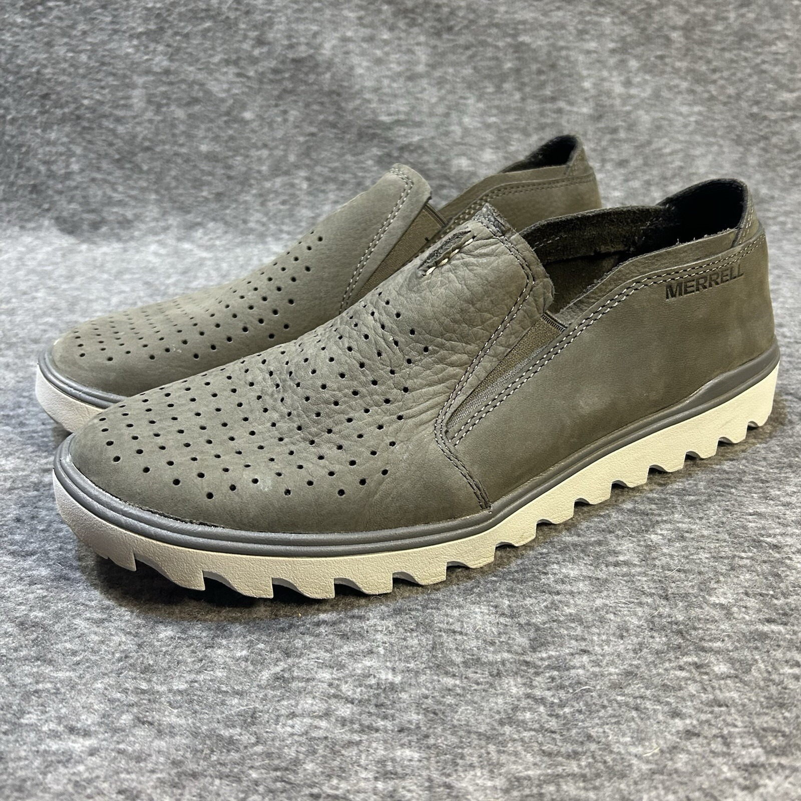 Merrell DOWNTOWN MOC Men's Slip On Shoe Charcoal Us Size 11