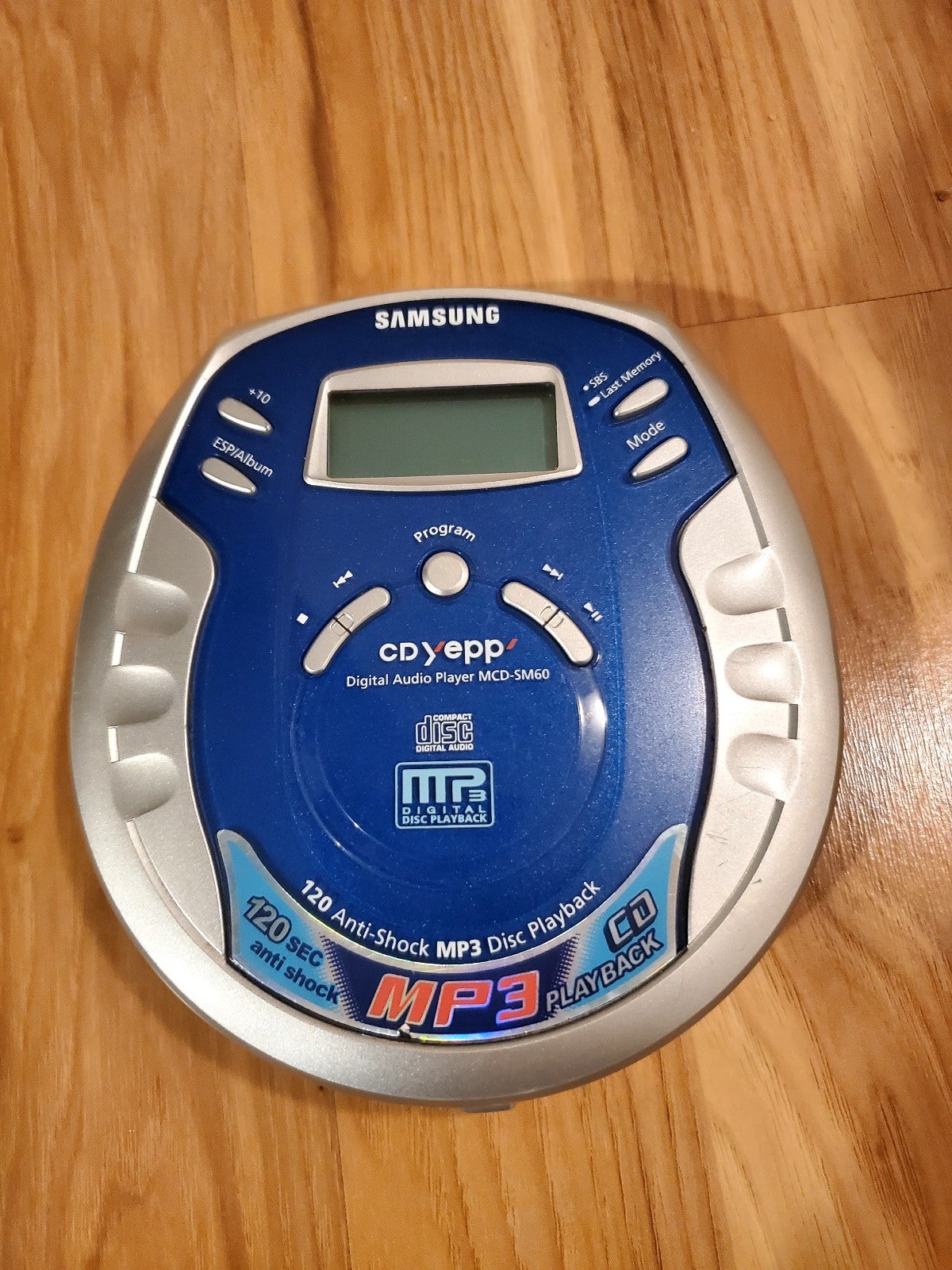 Samsung YEPP MCD-SM45 Silver DISCMAN Rare CD Player MP3