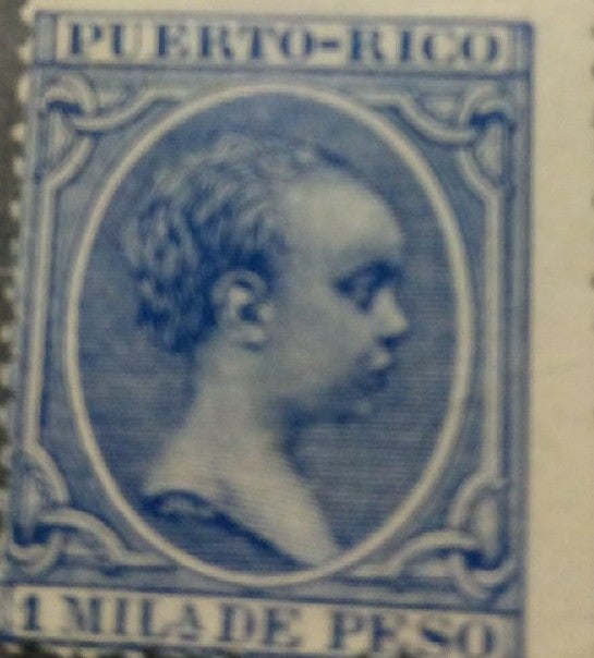 Puerto Rico 1890 Early Baby King Issue,