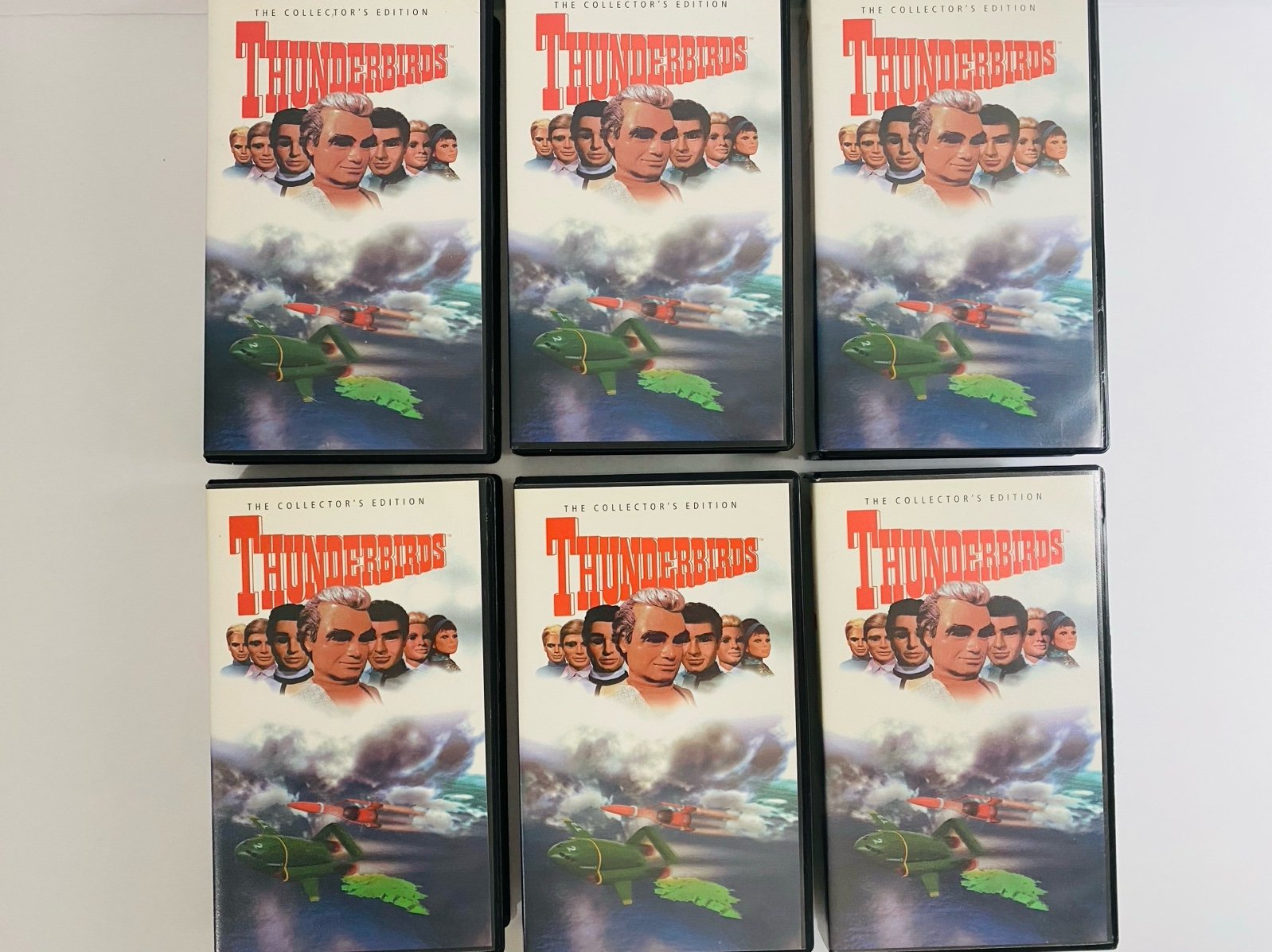 VTG Thunderbirds The Collector’s Edition VHS Lot - 6 VHS and Cases - RARE VHS