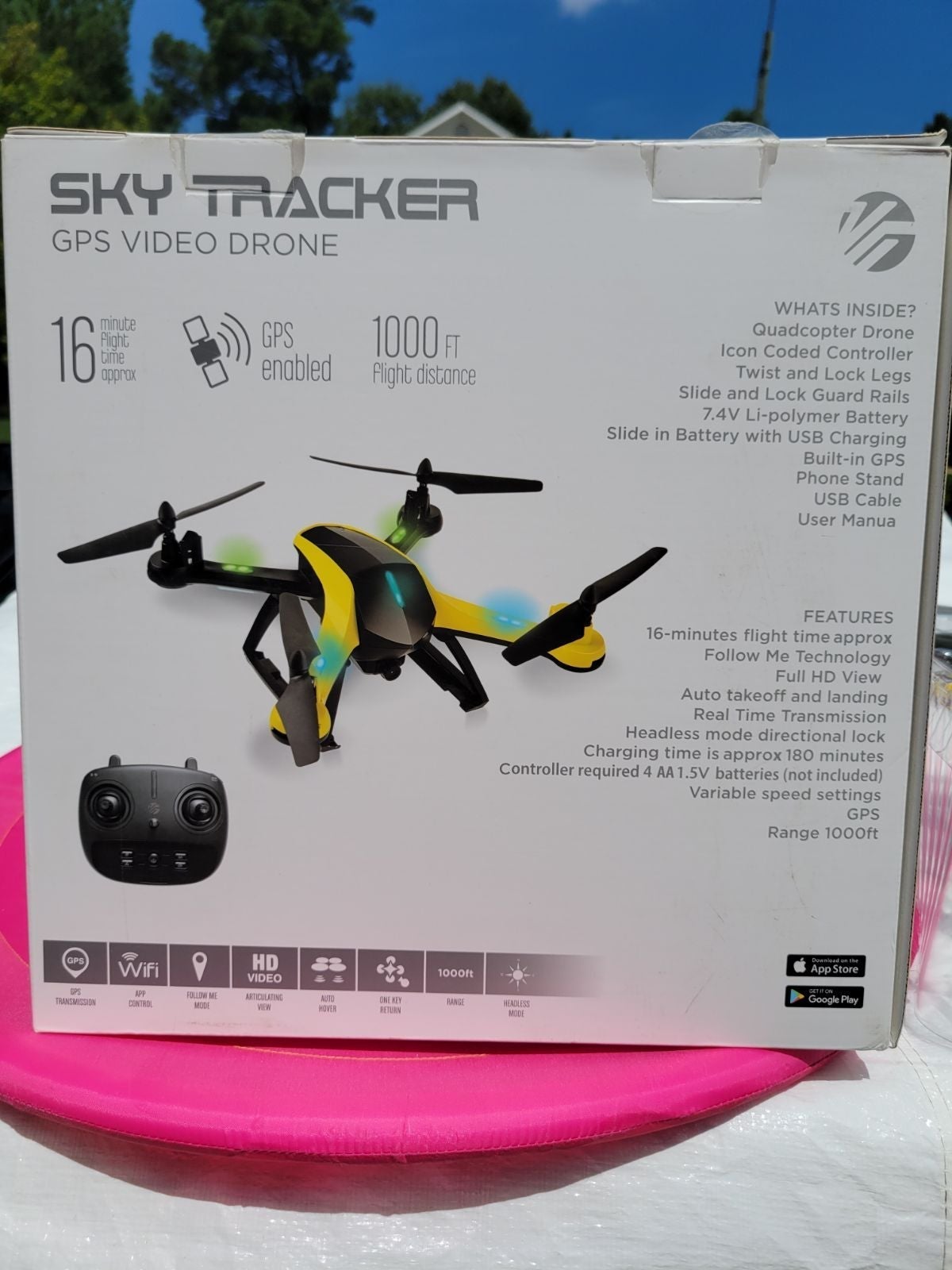 New - Vivitar VTI Skytracker GPS Drone