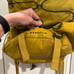 North Face Borealis Backpack mustard yellow