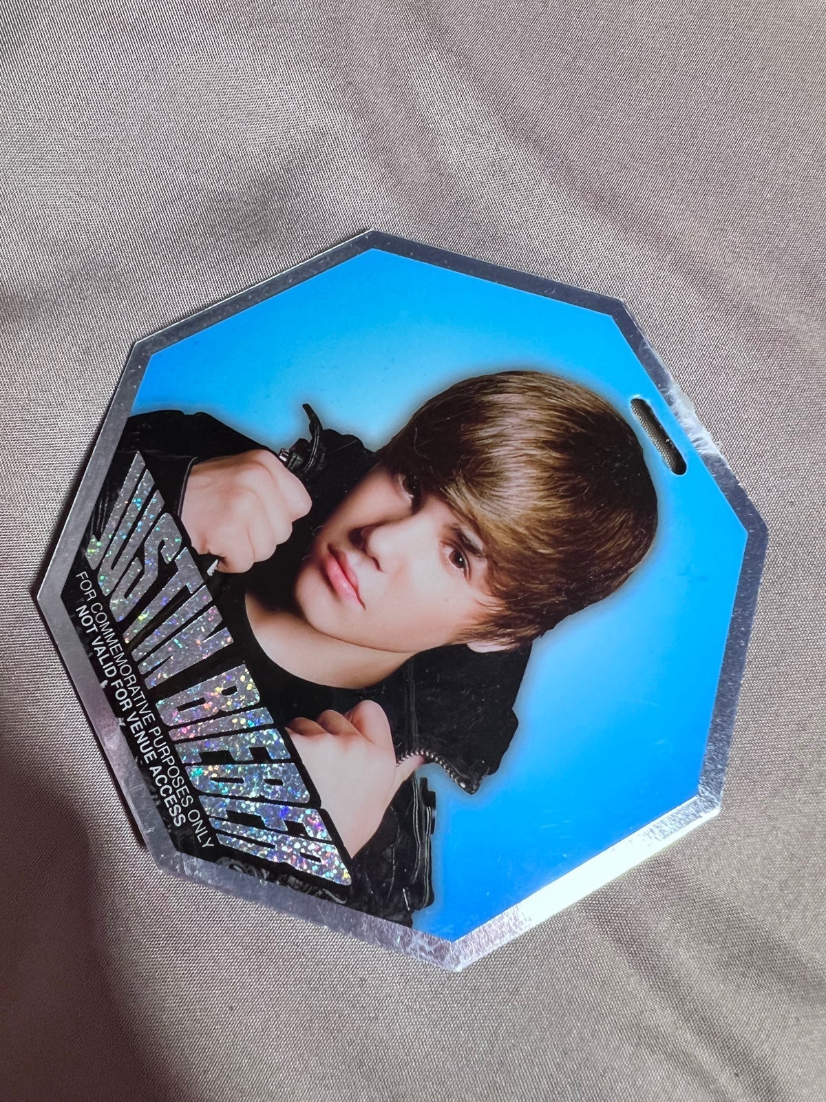 Justin Bieber My World Tour VIP Pass Keychains