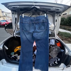 Blue Baggy Pants Jeans
