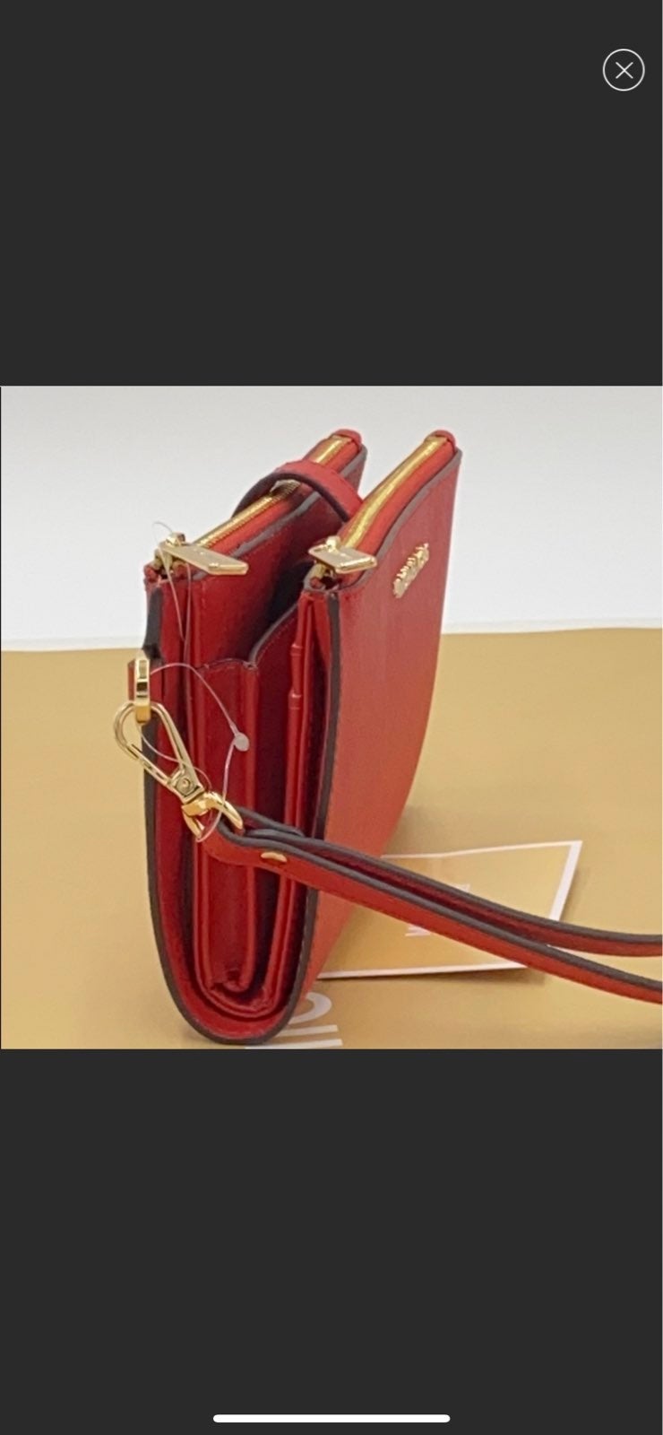 MICHAEL KORS LG DOUBLE ZIP WRISTLET FLAM