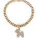 Bubble Initial M &12mm 18 Miami Chain