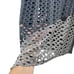 Ali Miles perforated holes mesh tunic top Size L artsy art to wear boho