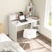 48 Modern Computer Desk Home Office Workstation w/Hutch & Storage Shelves