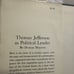 Dumas Malone Thomas Jefferson as Political Leader (Hardback) 1963