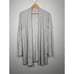 Eileen Fisher Longline Cardigan Gray Herringbone Open Front Size Large Lagenlook