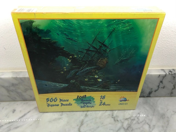 Lost Beneath The Sea John Enright Puzzle vintage 1996 500 pc jigsaw sunsout