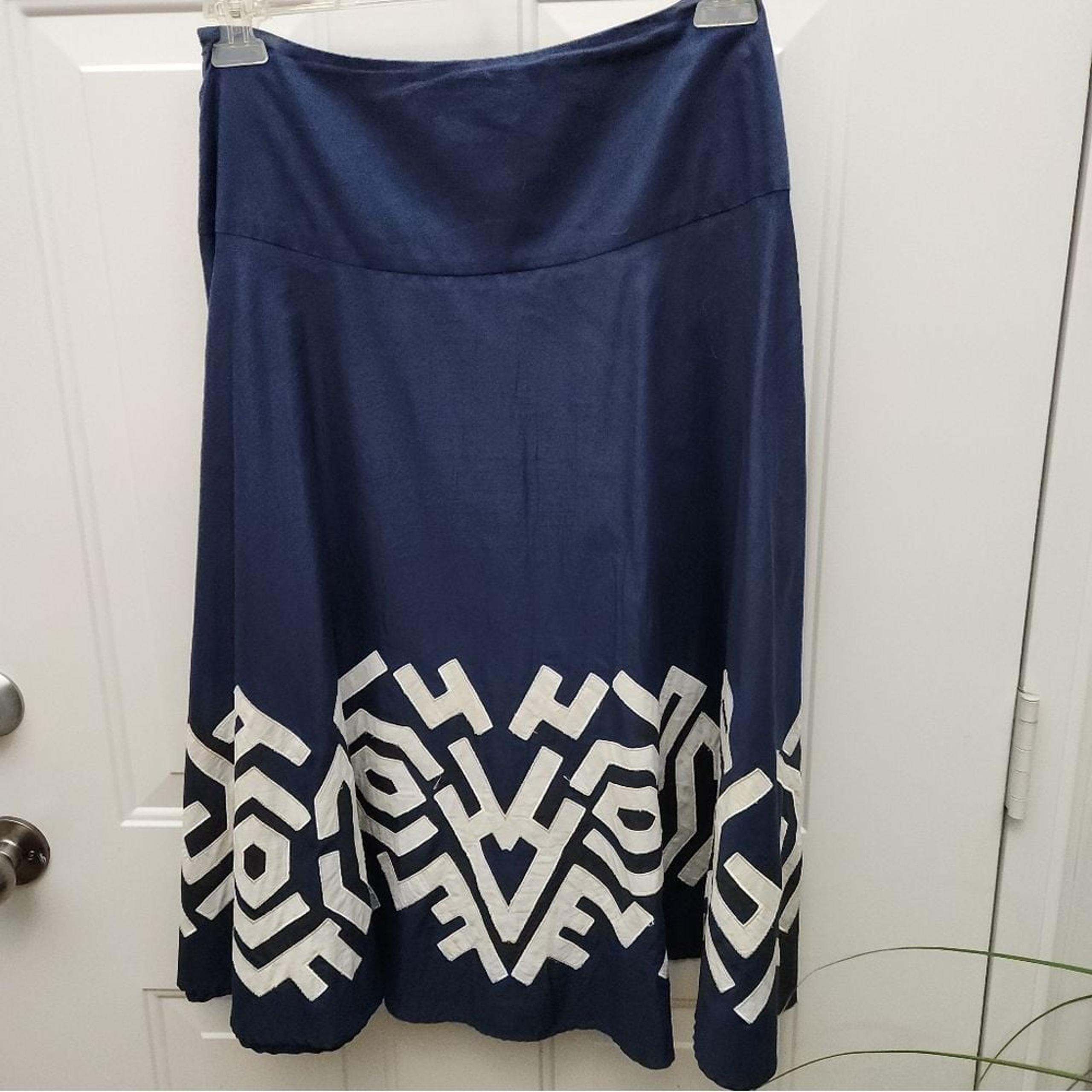 Michael Kors Navy A-Line Skirt Size 4