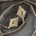 Heidi Daus Necklace Deco Trilogy Beaded Crystal Lariat Pave Single Strand Taupe