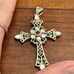 925 sterling silver cross very large amazing 925 sterling silver