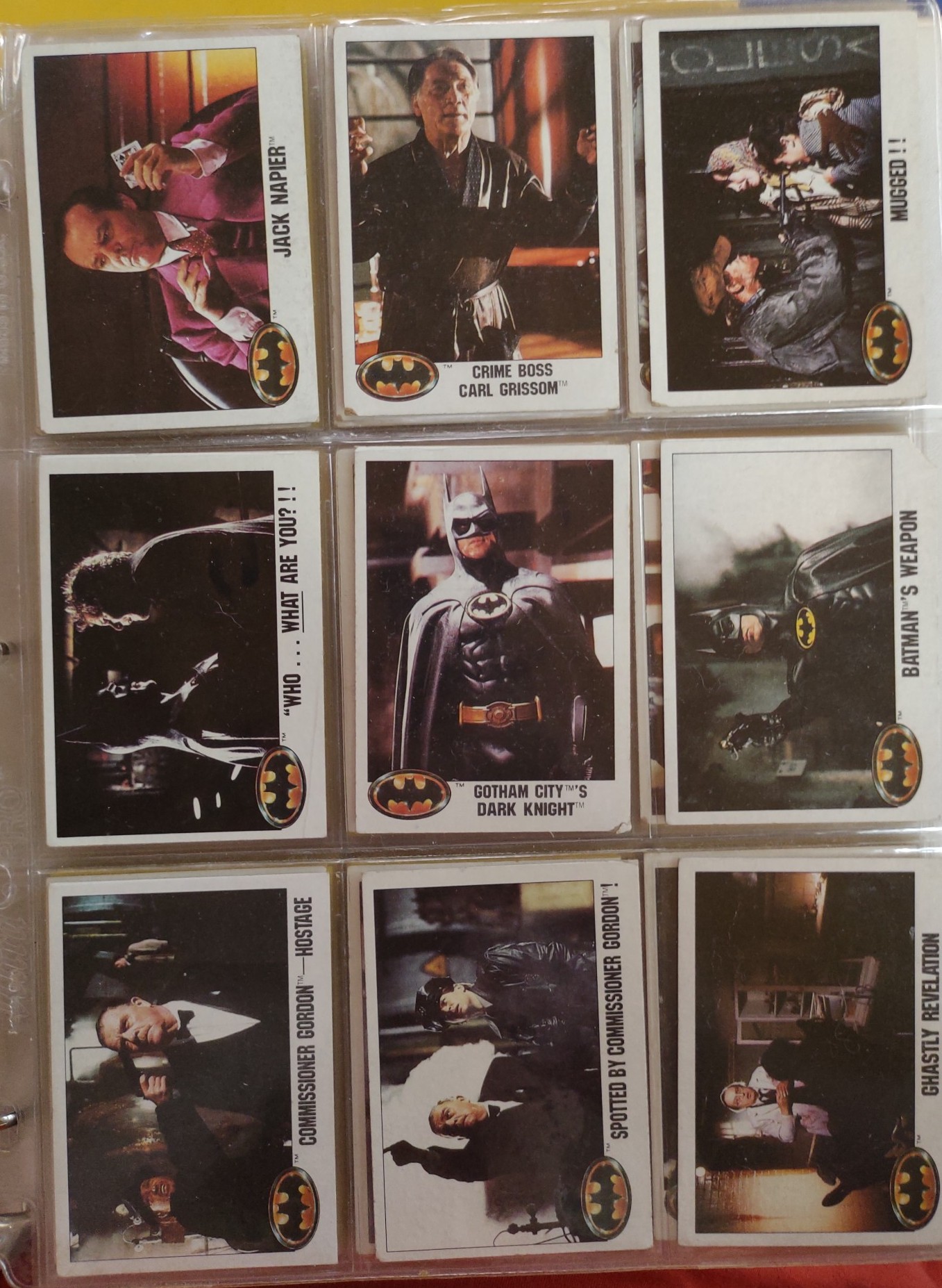 Vintage Batman trading cards