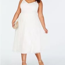 Semi Formal Ivory Dress NWT Plus!