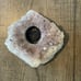 Raw Amethyst Crystal Candle Holder