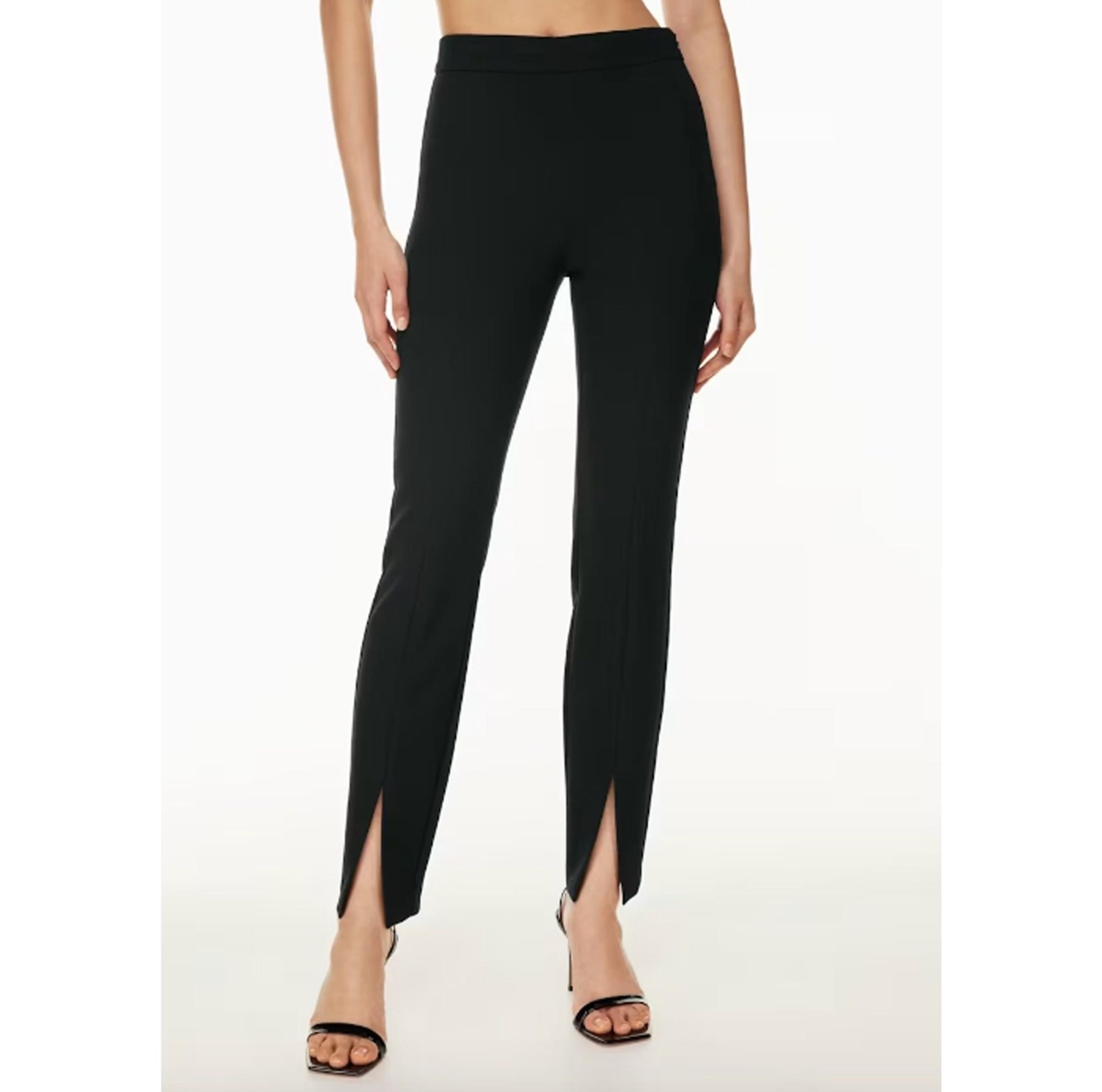 Aritzia Babaton Cassatt Pants High Waist Slit Hem