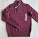 Polo Ralph Lauren Cable-Knit Cotton Quarter-Zip Sweater for boys size M