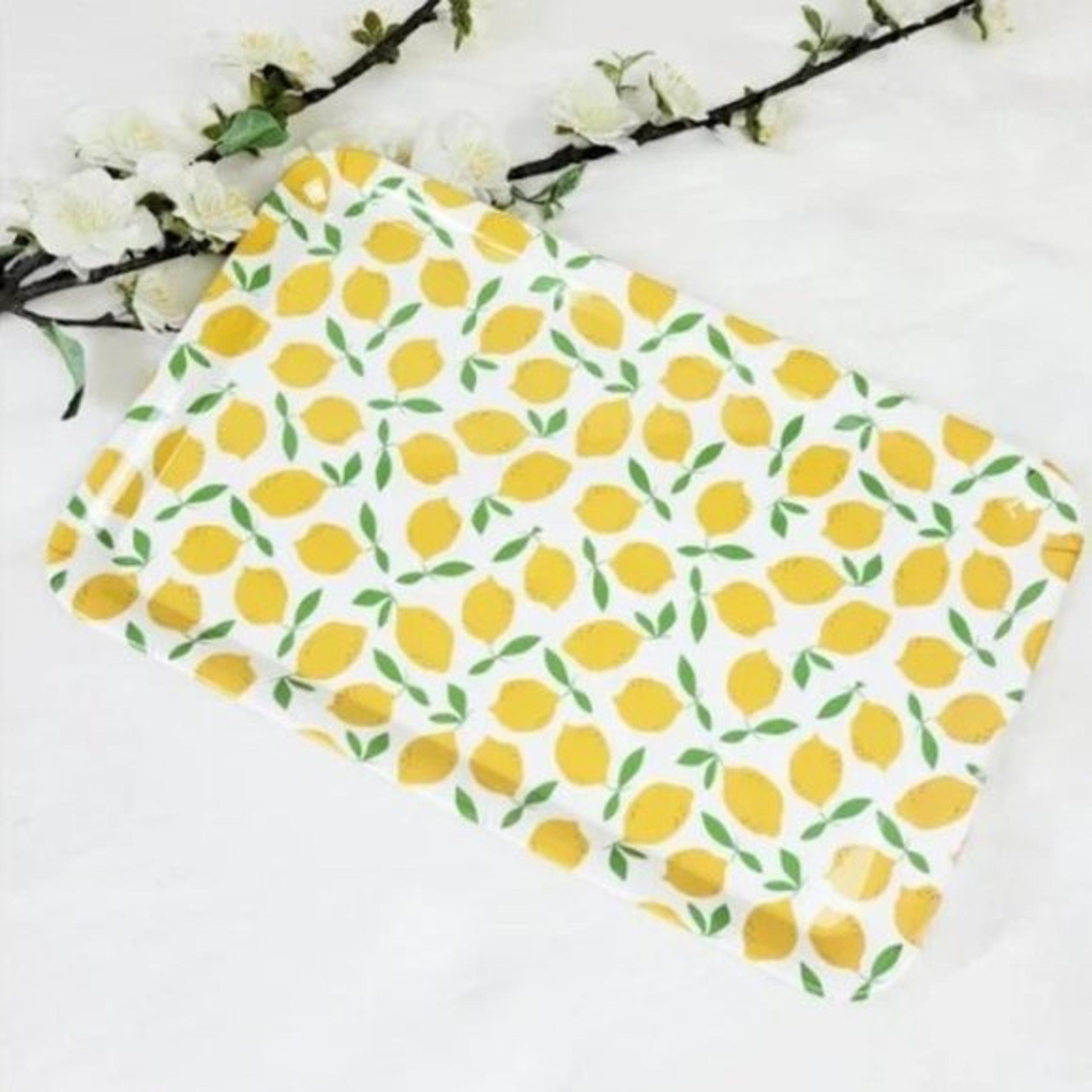 To the Market Lemon Print Melamine Tray