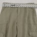 Nicole Miller 100% Linen Pant Women L Sage Green Cargo Crop Coastal Beach Resort