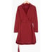 Frank & Eileen Willa Long Sleeve Triple Fleece Wrap Dress in Cranberry NWOT Tag