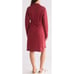Frank & Eileen Willa Long Sleeve Triple Fleece Wrap Dress in Cranberry NWOT Tag