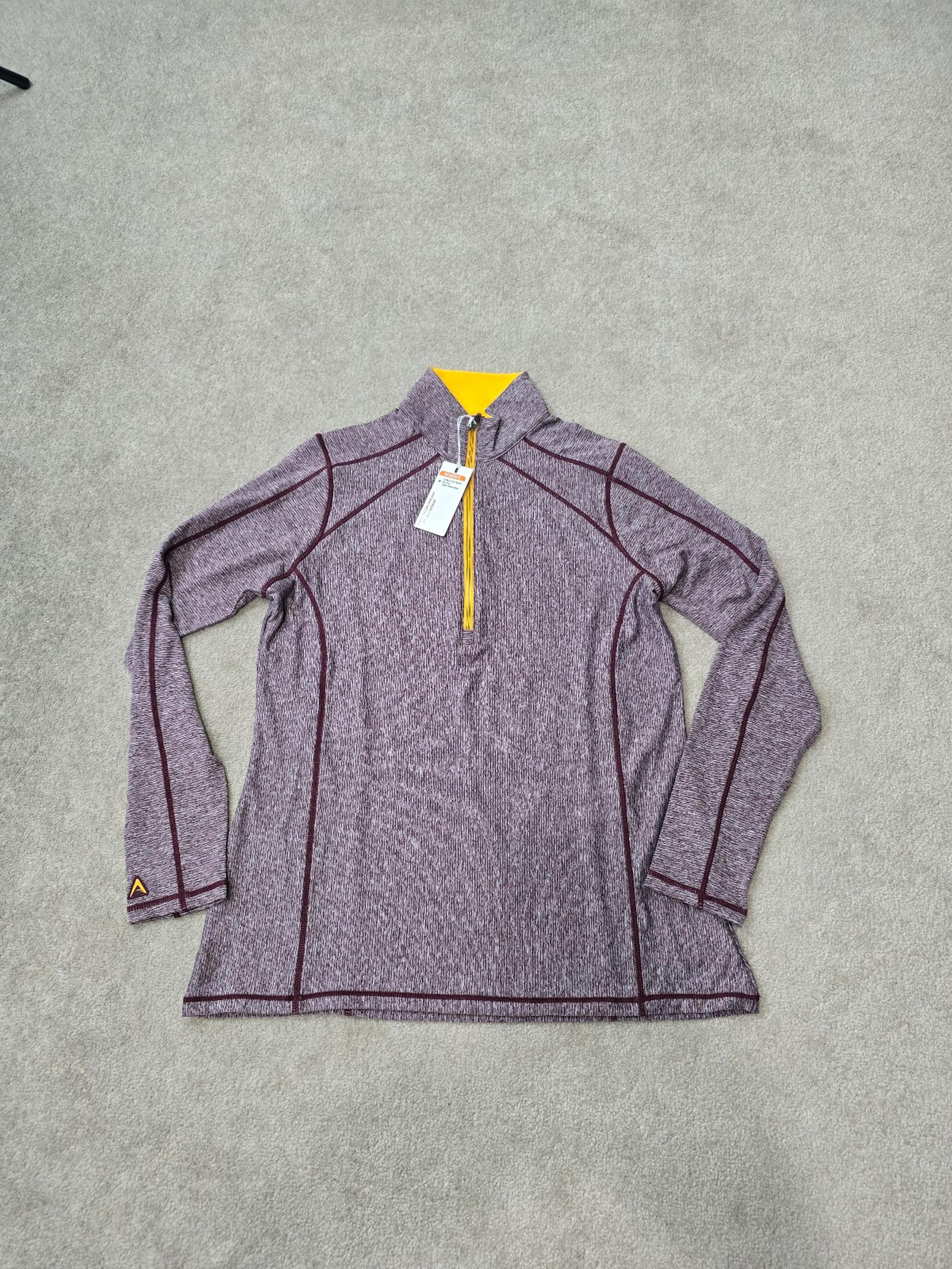 NWT Antigua Desert Dry Long Sleeve Maroon Pullover Women's Size Medium