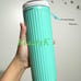 Tiffany blue Starbucks Vietnam pleated cold hot tumbler 16 oz stainless steel