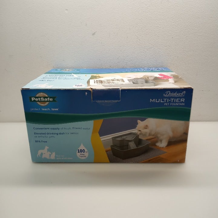 PetSafe Drinkwell Multi-Tier DRINKING Fountain Small Medium Dog Cat Pet 3/4 GAL.