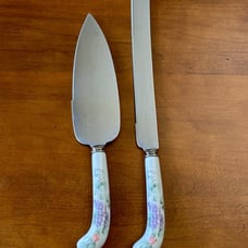English Cake Serving Set - Sheffield England