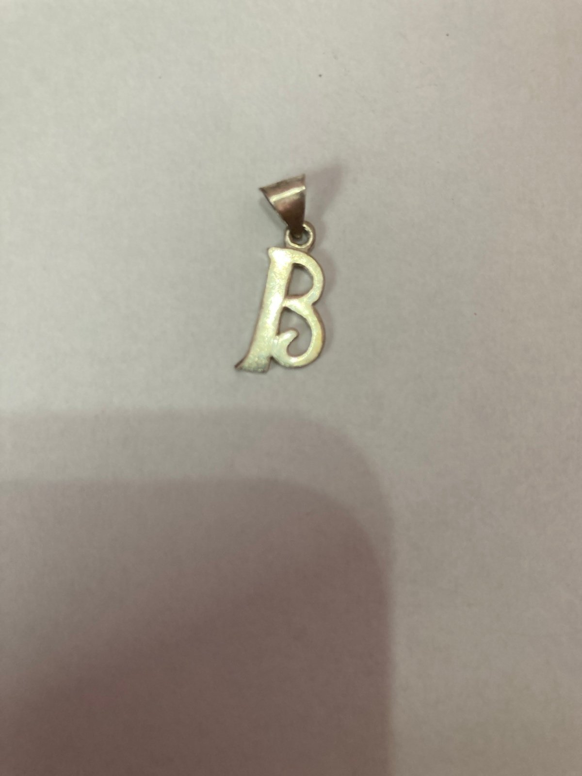 PANDORA Letter B Alphabet Charm Silver