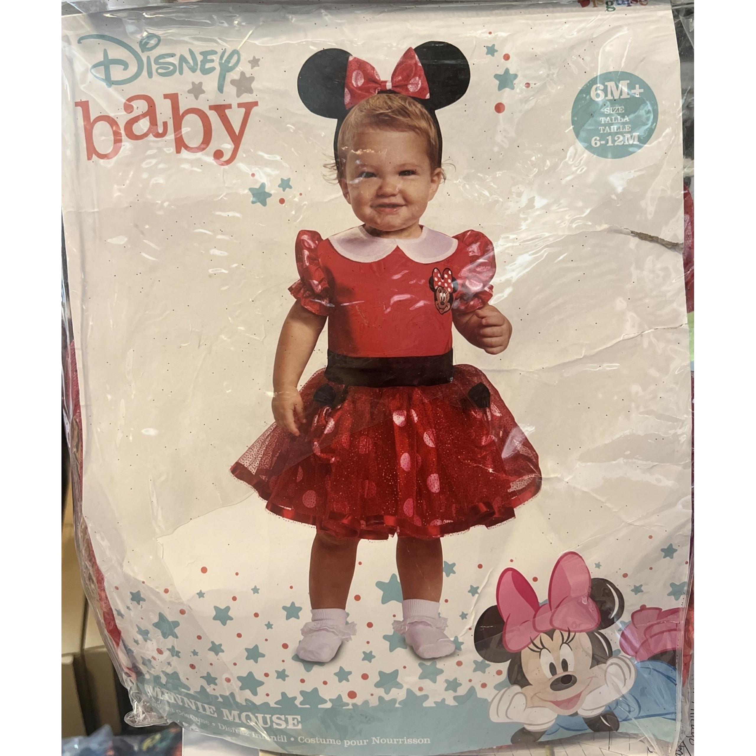Minnie Mouse Infant Baby Girl Child Halloween/Costume Red 6-12 months