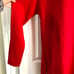 Michael Kors Red Cotton Tunic Sweater with Gold Side Zippers